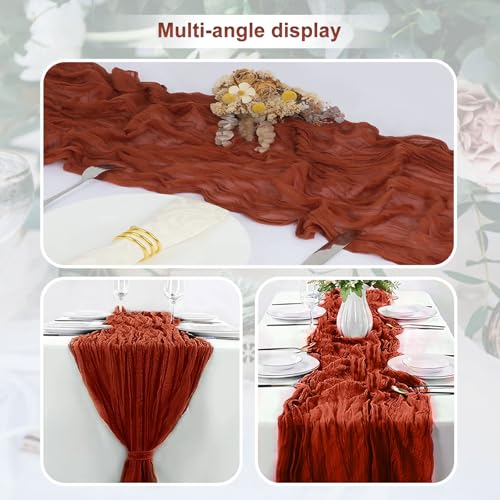 1packterracottacheeseclothtablerunner35x120inch10ftrusticgauzecheeseclothtablerunnersheercheeseclothtablerunnersforweddingpartybridalshowerdecoration Urban Country Home Decor 1 pack terracotta cheesecloth table runner 35×120 inch 10ft rustic gauze cheese cloth table runner sheer cheesecloth table runners for wedding party bridal shower decoration urban country home decor