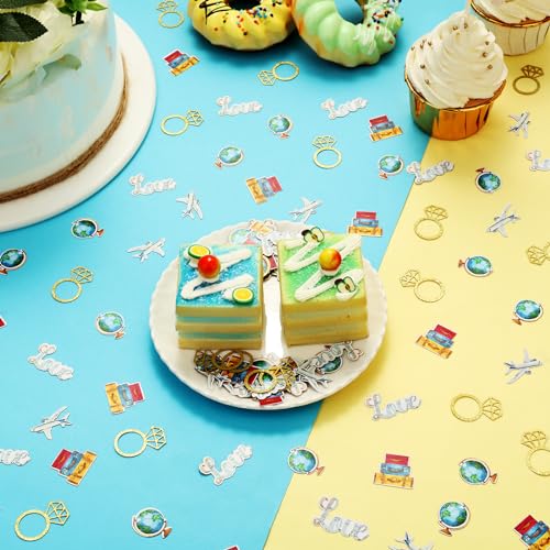 Confettis de table voyage pour EVJF et decoration de mariage chic - 3