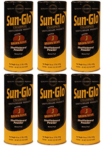 Sun Glo Shuffleboard Wax - Speed #3 / Brown Bear - 6 Pack