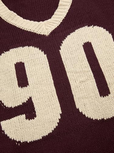 CIDER Knit V-Neck 90 Contrasting Binding Sweater2