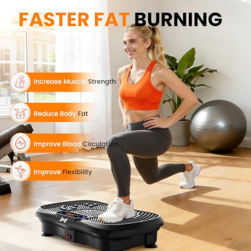 AXV Máquina de Ejercicio con Plataforma Vibratoria para Fitness y Tonificación Corporal miniatura 3
