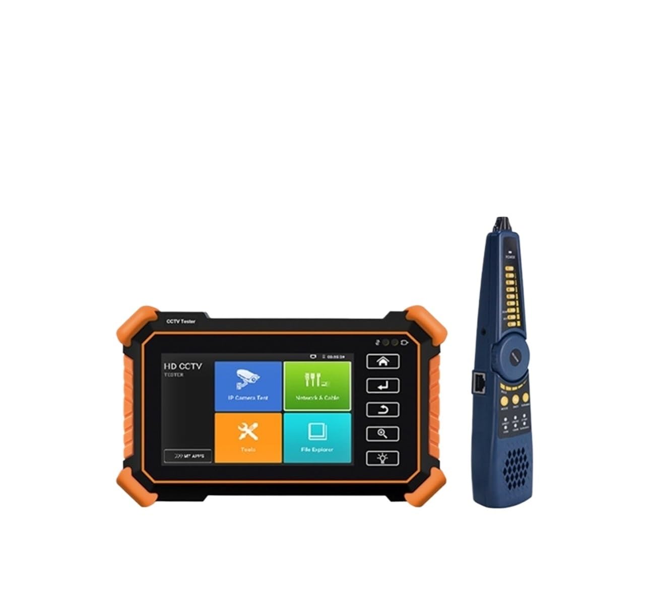 Tester CCTV, Telecamera IP CCTV Tester AHD CVI TVI SDI 5 Pollici Touch 4K VGA Ingresso Sicurezza Poe IPC Tester Cftv Mini Monitor Portatile Tester(IPC-1910 Plus)