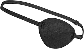 FOYTOKI 2 Peças Tapa-Olho Preto Tapa-Olho Ajustável Suprimentos De Festa Para Adultos Tapa-Olho Pirata Crianças De Pirata Máscara De Olho Preguiçoso Máscara De Olho Roupas Aldult