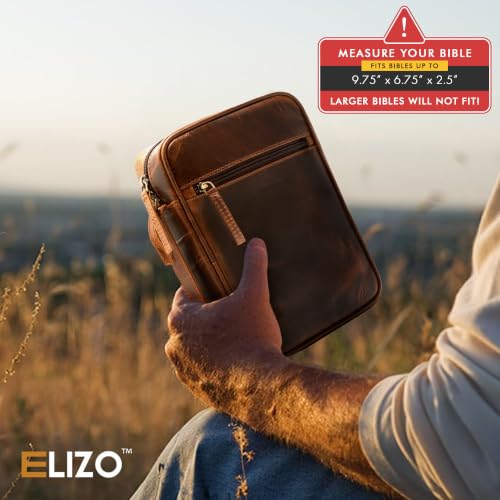 ELIZO Full Grain Leather Bible Cover
