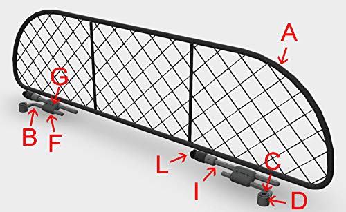 Grille séparation coffre ERGOTECH pour BMW X1 ajustement premium robuste - 4
