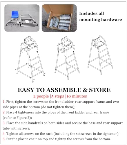 Silla para Salvavidas de Acero Inoxidable 120 cm miniatura 7
