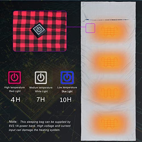 Sacchetto a pelo riscaldato Liner con cerniera