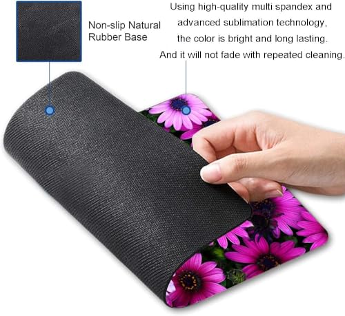 Image of Premium-Textured Mouse Pad, Non-Slip Rubber Base Mousepad for Laptop, Computer & PC, 9.5x7.9 in - Enhanced Precision, Ergonomic Comfort, Ideal for Gaming & Office (African Daisy)