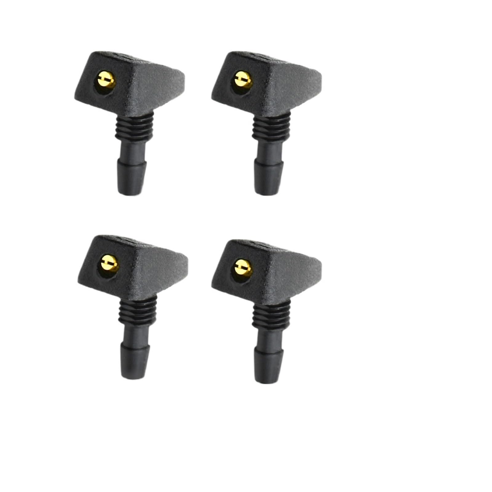 Zhlouytg 4Pcs 2Pcs/Set Front Windshield Wiper Spray Nozzle Kit Sprinkler Fan Cover Cleaner Front Windshield Spray Nozzles Washer Jet Kit