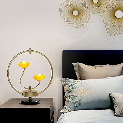 FAZRPIP Chinese Bedroom Bedside Lamp Vintage Metal Lotus Chinoiserie Lamp Large Table Lamps Eye Protection Night Light Retro Living Room Art Decorative Ring Light steampunk buy now online FAZRPIP Chinese Bedroom Bedside Lamp Vintage Metal Lotus Chinoiserie Lamp Large Table Lamps Eye Protection Night Light Retro Living Room Art Decorative Ring Light steampunk buy now online