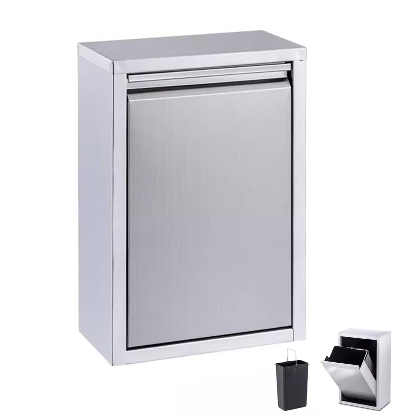 Amazon.com: Pull-Out Trash Can for Outdoor Kitchen - Stainless
