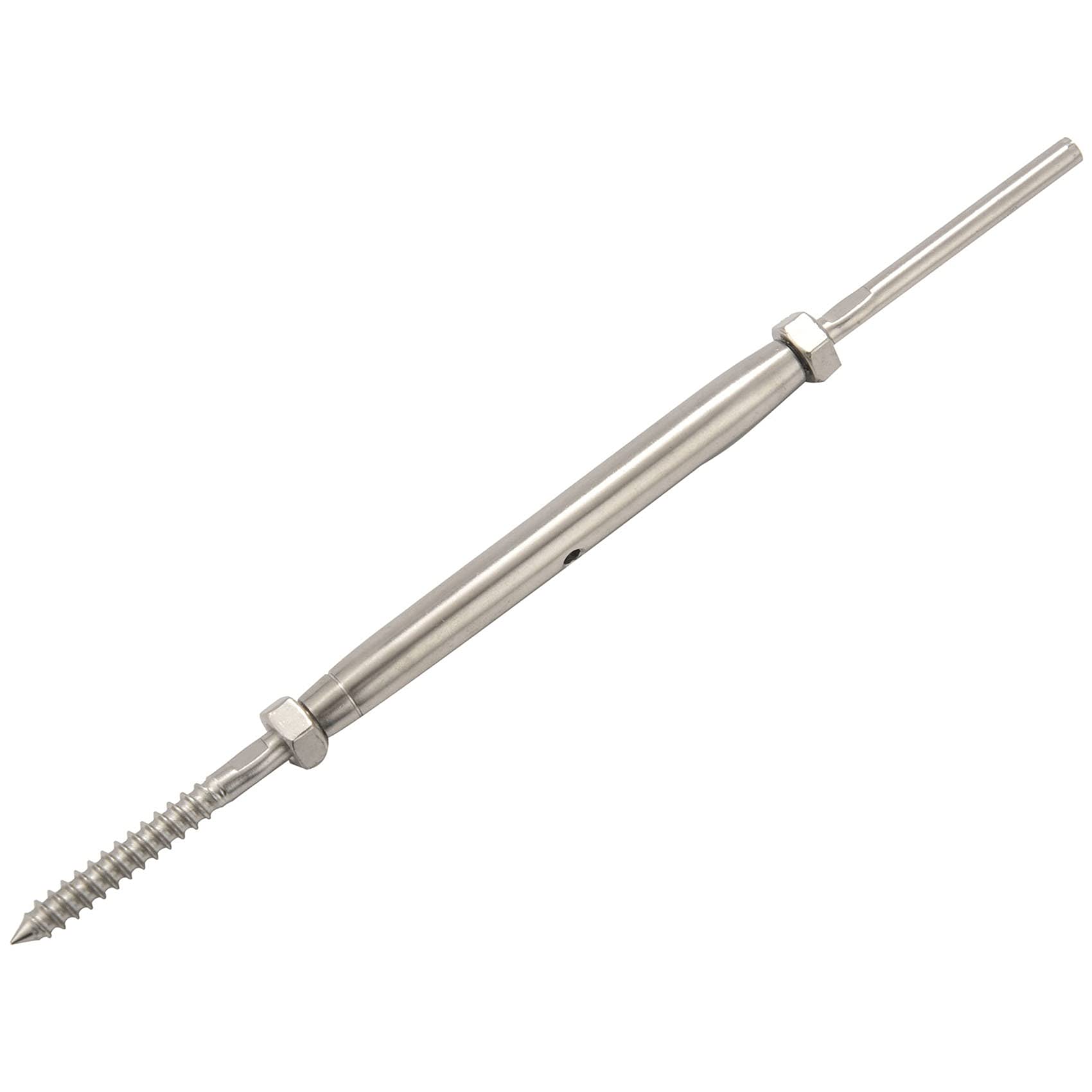 De Hebilla De Tornillo De Troquel Tornillo De Retención Para De Barandillas De Cubierta De Cable De 1/8 Pulgadas, Acero Inoxidable T316 Marino (Lote De 10)