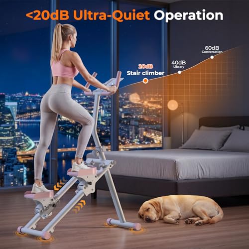 Image of OWLSKY Stair Stepper for Home,Vertical Climber Exercise Machine with Stable Triangular Frame, Smooth & Quiet Motion, Full Body Workout Equipment