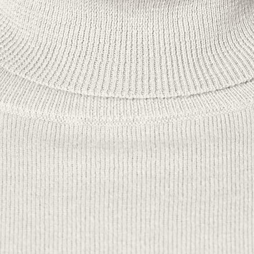 Amazon Essentials Women's Classic-Fit Lightweight Long-Sleeve [Turtleneck] Sweater, Ivory, Medium - image 6
