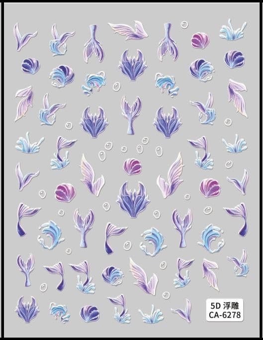 Nail It! 5D Self-Adhesive Nail Art Stickers - Leaves 6278-picture-12