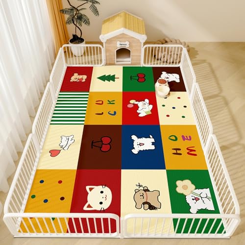 ペット用カーペット ペットマット PU革 PVC 防水 防汚 拭ける 可愛い柄 PUレザー 滑らない 犬 猫用 床 フローリング フロア 介護 速乾 大判 洗える ケージ用 繰り返し利用 フリーカット 140x200cm