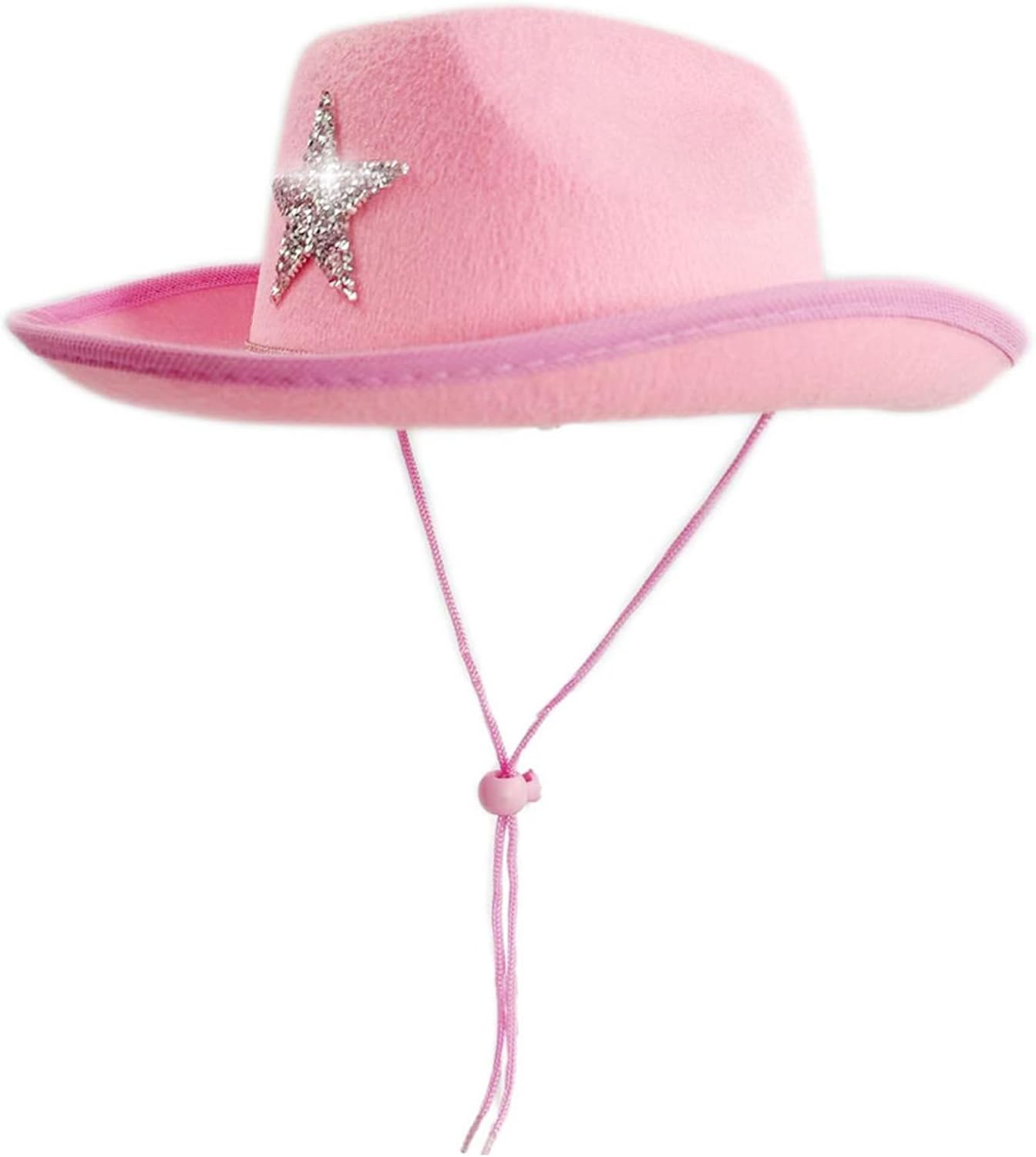 Rhinestone Cowgirl Hat, Rhinestone Cowboy Hat, Sparkly Cowgirl with Glitter Star for Party Festival