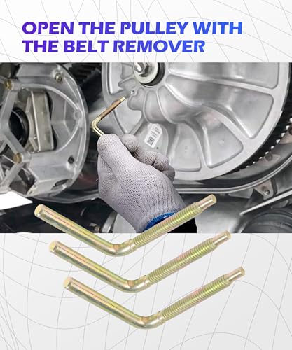 Image of SCUARI 3PCS Clutch Drive Belt Removal Tool,Car Accessories Drive Belt Tool,Belt Change Tools,Applicable to RZR RANGER XP RZR RS1 RZR-4 XP TURBO RANGER CREW XP 1000,Replaces Part Number 2875911