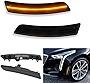 FOLOI·MTBOY Front Bumper Marker Lights Assembly for Cadillac CT6-V 2019-2020 LED Turn Signal Light with Smoked Lens OEM #23345091