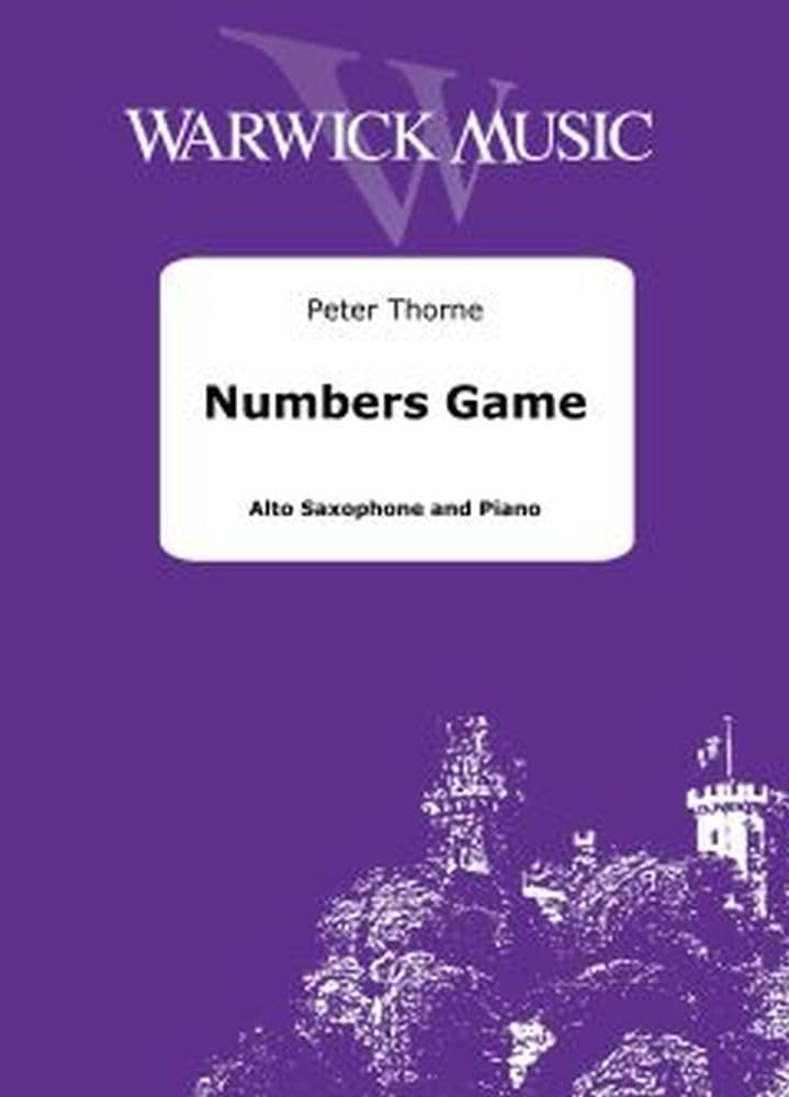 Numbers Game. Alto Saxophone And Accomp..