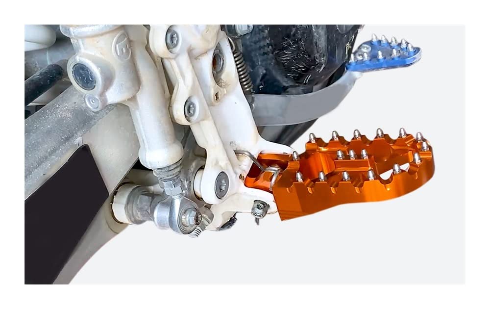 Fußrasten Für Husqvarna Motorräder - 57mm Alu Fußstützen Blau, Passend Für TE/FE/TX/FC Modelle