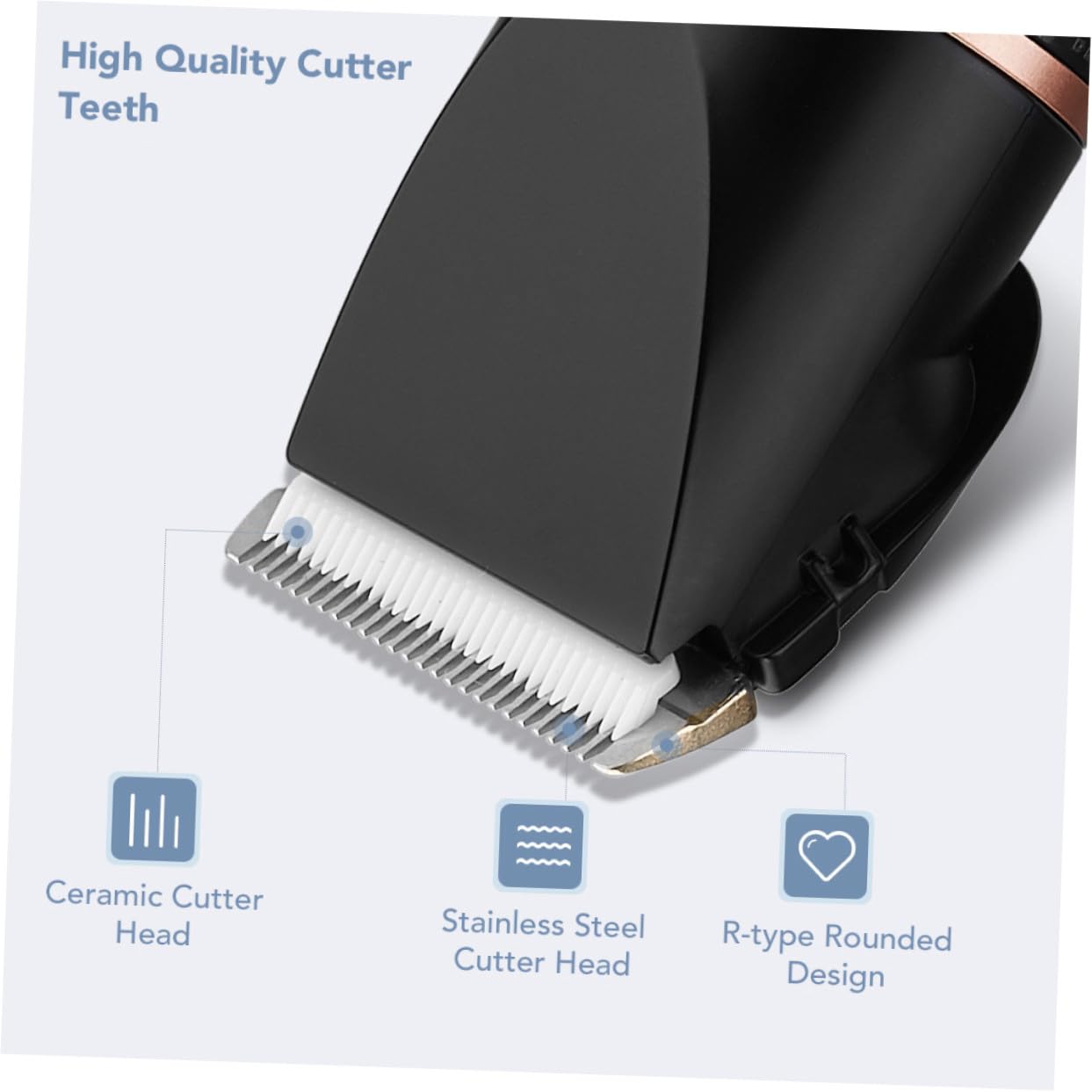 Gatuida Tagliacapelli Regolabile 3 Livelli Professionale Display Lcd Elettrico in Acciaio Inossidabile Design Ergonomico per Viaggi e Uso Quotidiano