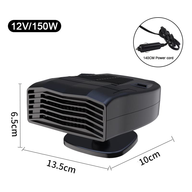 LySuyeo Chauffage De Voiture 12V Portable - Dégivreur Soufflant 2 En 1 Chauffage Et Refroidissement Avec Rotation 360°