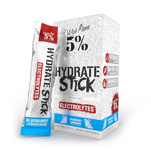 5% Nutrition Hydrate Stick Hydration Packets | Sport Electrolyte Powder