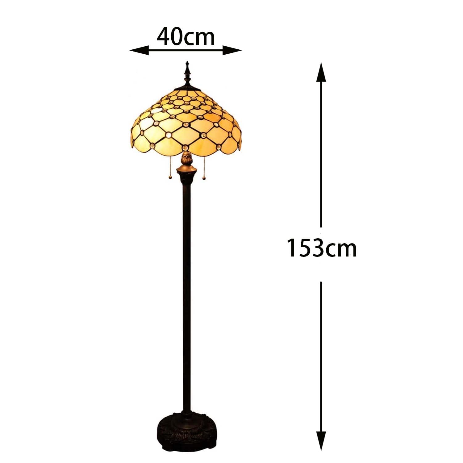Amazon.co.jp : フロアライト フロアランプ ステンドグラス スタンド