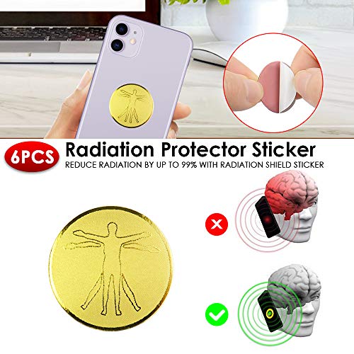 image for 6Pcs Anti-Radiation Protector Sticker, Sinstar EMF Protection Mobile P