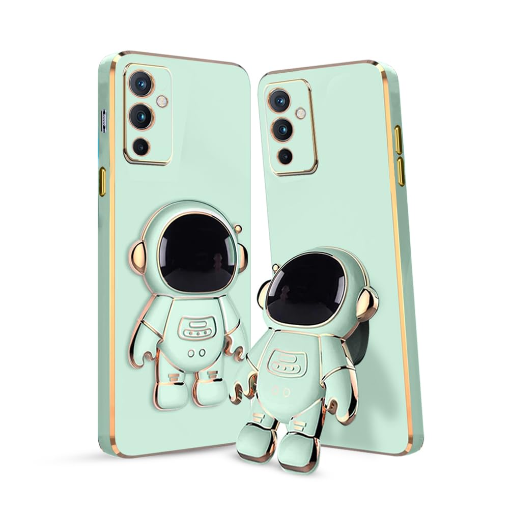 KARWAN®️ 3D Astronaut with Folding Stand Back Cover Case Compatible for OnePlus 9 | Slim electroplated case | Stand case | Soft TPU | Space Astro Theme | Camera Protection-Blue (B0C7L7X4MK) Amazon Price History, Amazon Price Tracker