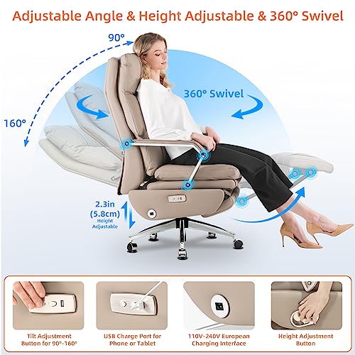 Exekutivbürostuhl, Automatische ergonomische Bürostühle für Zuhause mit Rückenstütze und...