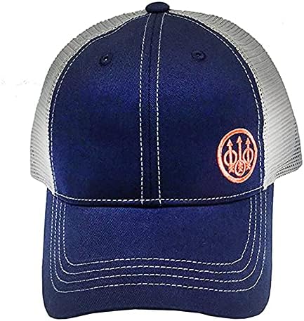BERETTA Men's Trident OSFM Hunting Outdoor Casual Performance Trucker Mesh Back Hat, Navy