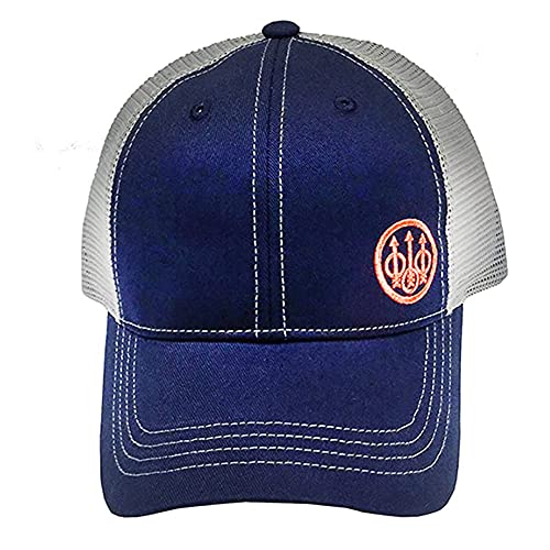 BERETTA Men's Trident OSFM Hunting Outdoor Casual Performance Trucker Mesh Back Hat, Navy