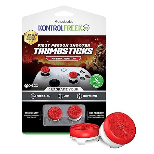 KontrolFreek FPS Freek Inferno - Controlador para Xbox One y Xbox Series X, palancas Pulgares de Rendimiento, 1 Altura Alta, 1 Altura Media, Rojo/Blanco | Ya disponible en tu tienda friki favorita! En mundofriki.es!
