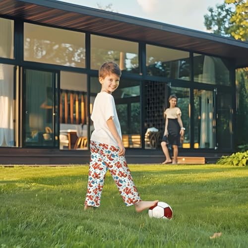 Boys Girls Joggers Pants Sweatpants Comfortable Long Lounge Bottoms with 2 Pockets2