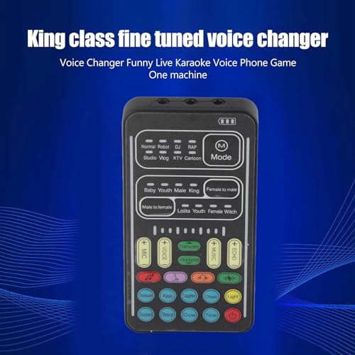 I9 Pocket Voice Changer [2022], Set di Apparecchiature di Registrazione Multifunzione Portatile con Mini Scheda o Computer, Telefoni, Tablet e Ancoraggio di Gioco(Versione