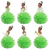 6 PCS Princess Tiana Paper Centerpieces Party Supplies,Princess and the Frog Tiana Party Supplies, P