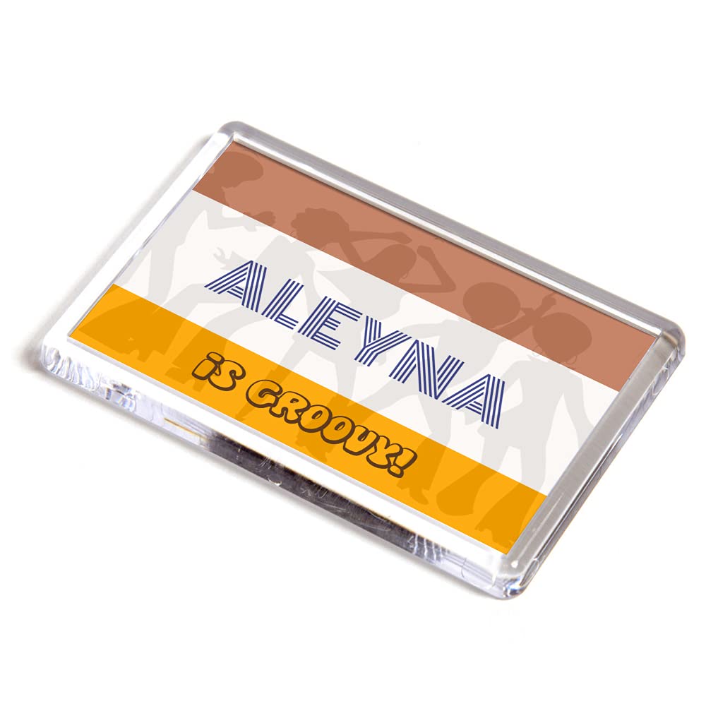 FRIDGE MAGNET - Aleyna is Groovy! - Girl's Name Gift