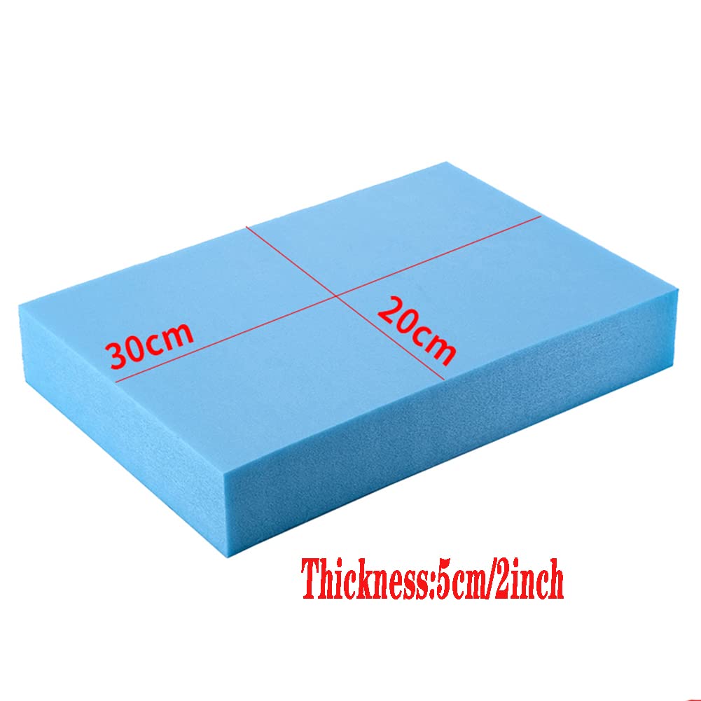Láminas de espuma de alta densidad Tablero de espuma de alta densidad 20x30cm 1-5 mm Multicolor Paquete de 20(Blue,T 5mm 2pcs)