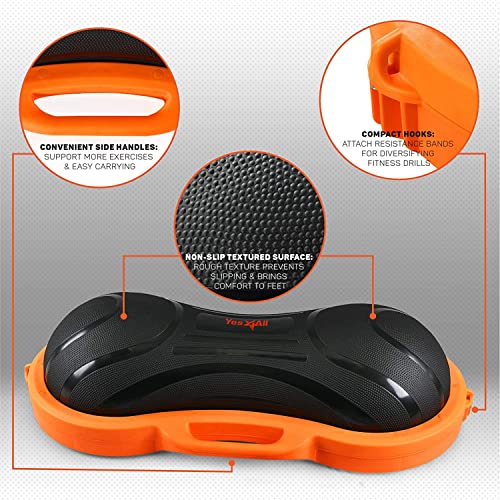Yes4All Balance Board Trainer, Smooth Surface and Thick TPE Covered Roller; Wooden Trainer Board for All Training Level, Stability and Core Strength - Image 6