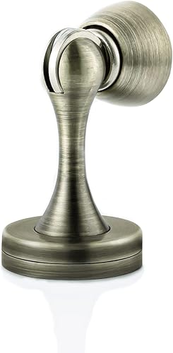 Vista 80 de KOLAKO Topes de puerta, topes de puerta magnéticos, montaje en pared en el suelo, soporte de puerta magnético resistente, cierre suave, tope de Gris