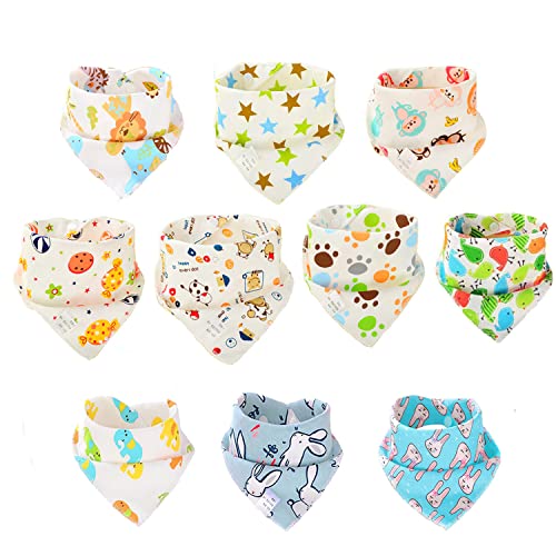 SLOSH Bavoirs Bebe Naissance pour Bébé Fille Garçon Unisexe Nouveau Né Coton Bandana 0mois-2 ans Cover