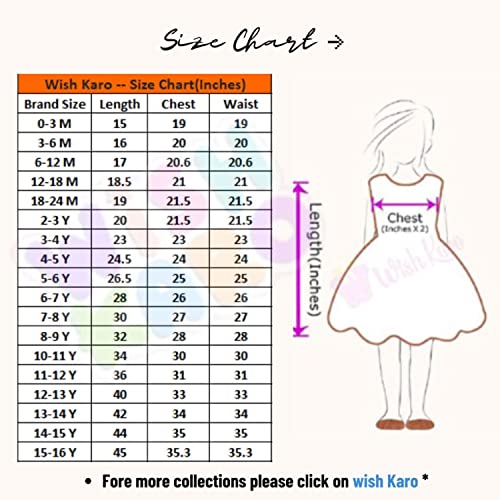 Image of Wish Karo Baby Girl's A-Line Knee Length Dress