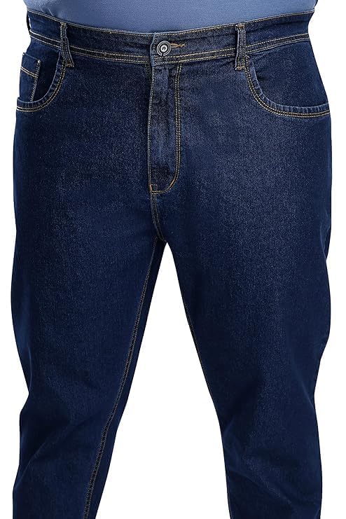 Image of Pluss Tribe - Plus Size Jeans for Men - Denim Jeans - Ideal for Casual, Office Available Sizes : 40 to 52