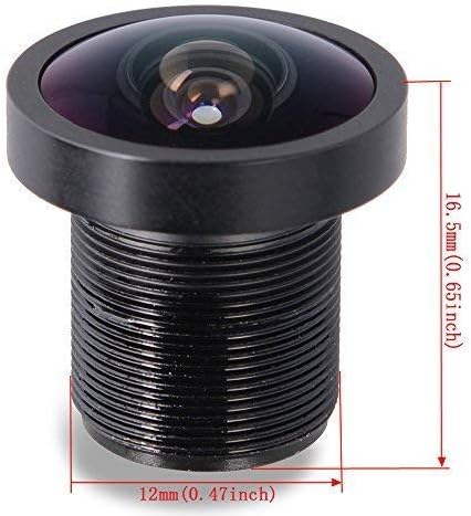Vicdozia 2.5mm Replacement 170 Degree Wide Angle Camera DV Lens for GoPro HD Hero, Hero 2, SJCAM SJ4000 SJ5000, HS1177 Runcam Swift FPV Cameras