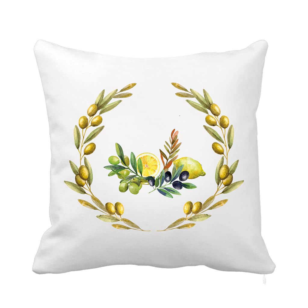 De Provence Olive Branch Cushion