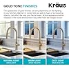 KRAUS Oletto Modern Industrial Pull-Down Single Handle Kitchen Faucet in Brushed Gold, KPF-2654BG #5