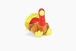 Midlee Thanksgiving Turkey Dog Toy Plush Squeaky Dog Chew Toy, Crinkle Paper Inside