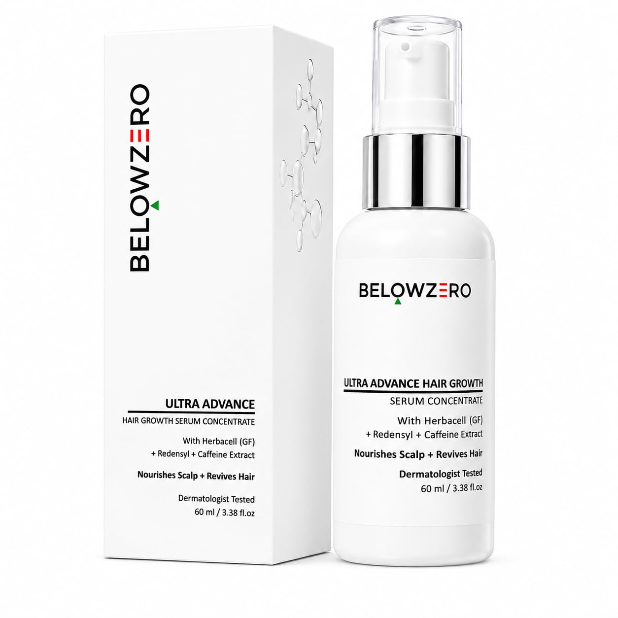 Belowzero Ultra Advance Hair Growth Serum Spray Concentrate I With Herbocell, Redencyl & Caffeine Extract I Serum for Scalp | Controls Hairfall & Boosts New Hair Growth | For Men & Women - 60ml-picture-28